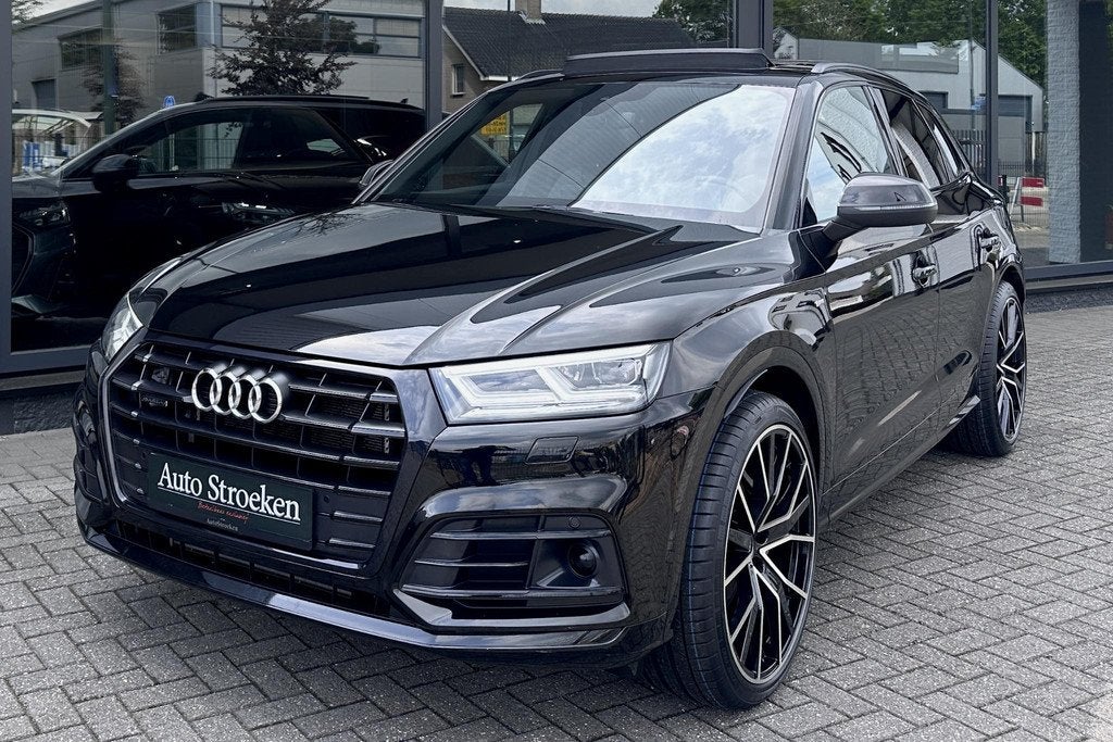 Audi Q5 55 TFSIe S-Line RS Leder Panorama Lucht Matrix B&O, Auto's, Audi, Automaat, 14 kWh, Gebruikt, 4 cilinders