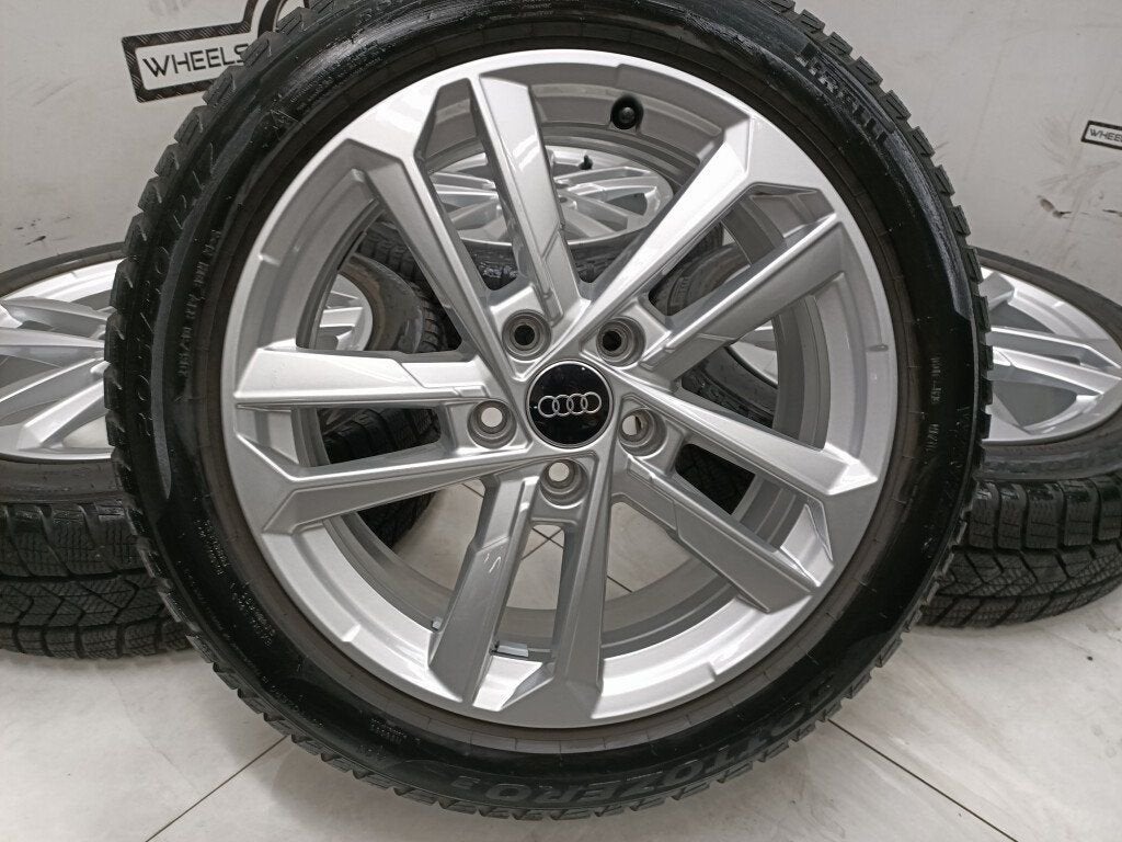 Audi A3 lichtmetaal velgen 17"inch Winterbanden 5x112, Ophalen, Gebruikt, 17 inch, Banden en Velgen