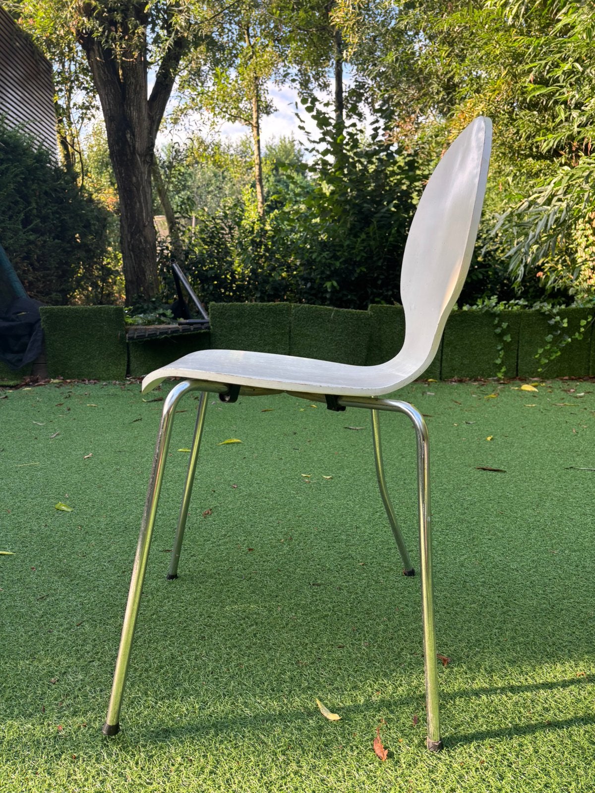 Witte eetkamerstoel, Ophalen, Gebruikt, Drie, Wit