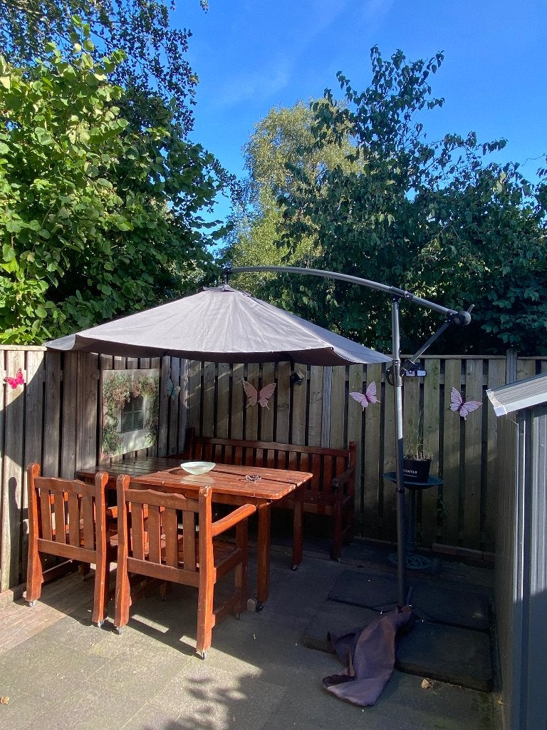 Parasol, Ophalen, Kantelbaar, 2 tot 3 meter, Zweefparasol