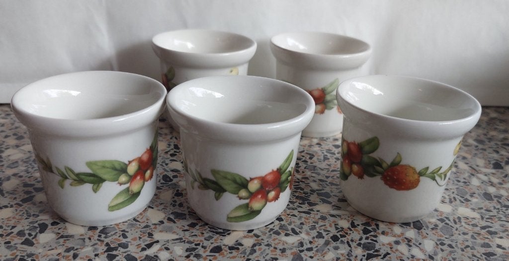 5 eierdoppen Marjolein Bastin J&G Meakin Wedgwood Libelle, Overige typen, Ophalen of Verzenden, Zo goed als nieuw, Overige stijlen