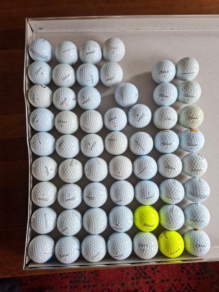Golfballen Titleist Pro V1 en Pro V1x, Ophalen, Gebruikt, Bal(len), Overige merken