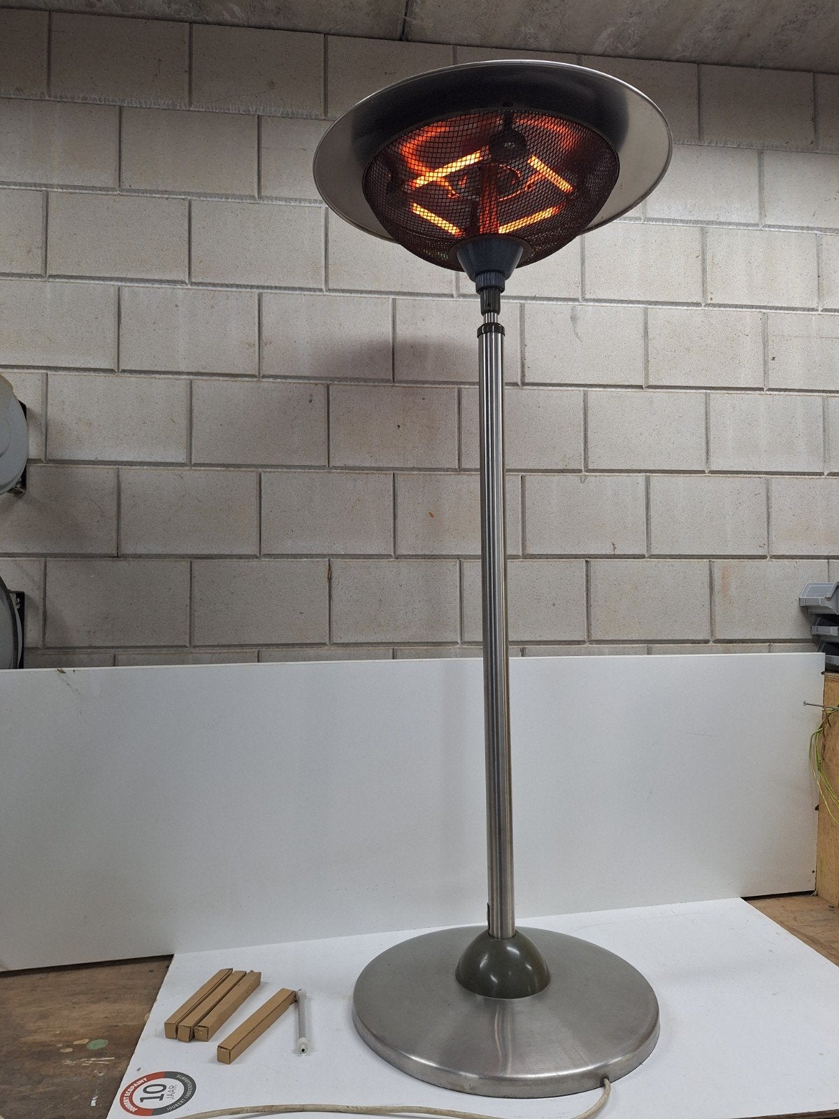 terrasverwarmer elektrisch, Tuin en Terras, Terrasverwarmers, Ophalen, Gebruikt, Elektrisch, Vloer