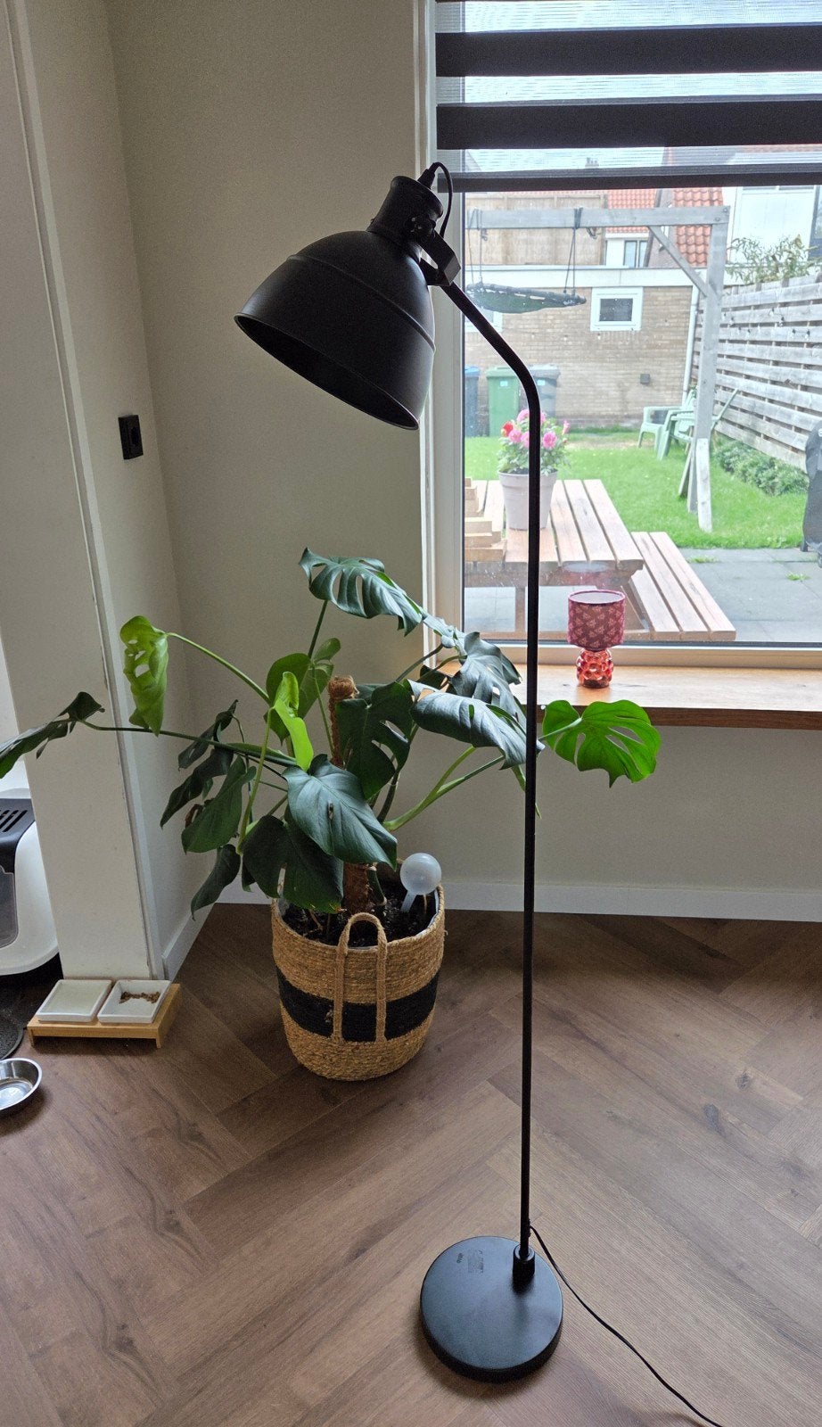 Industriële vloerlamp, Huis en Inrichting, Ophalen, E27 (groot), Zo goed als nieuw, Metaal
