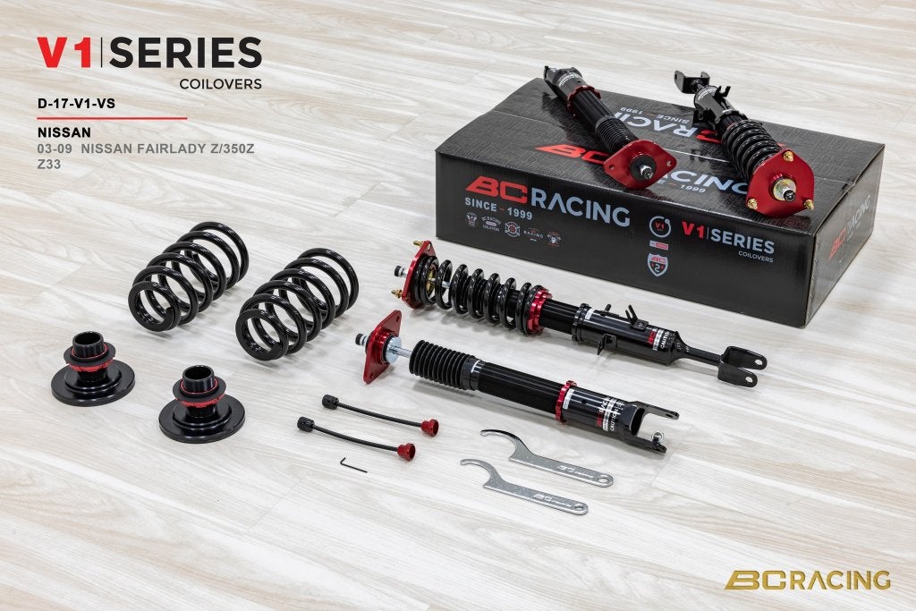 BC Racing V1-VS serie schroefset - Nissan 350z Z33, Ophalen of Verzenden