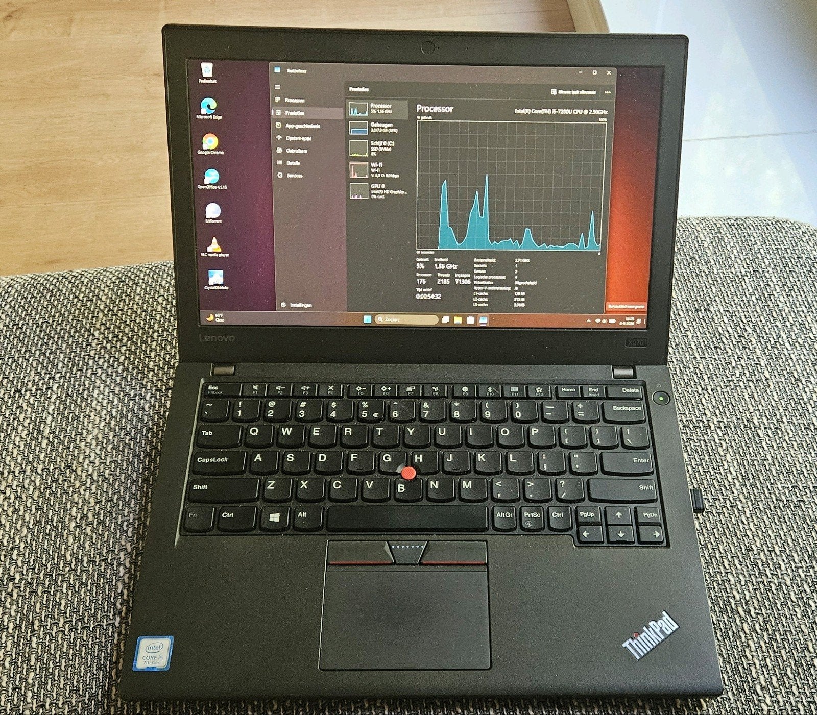 Lenovo X270, Computers en Software, Windows Laptops, 2 tot 3 Ghz, 14 inch, Ophalen of Verzenden, Zo goed als nieuw
