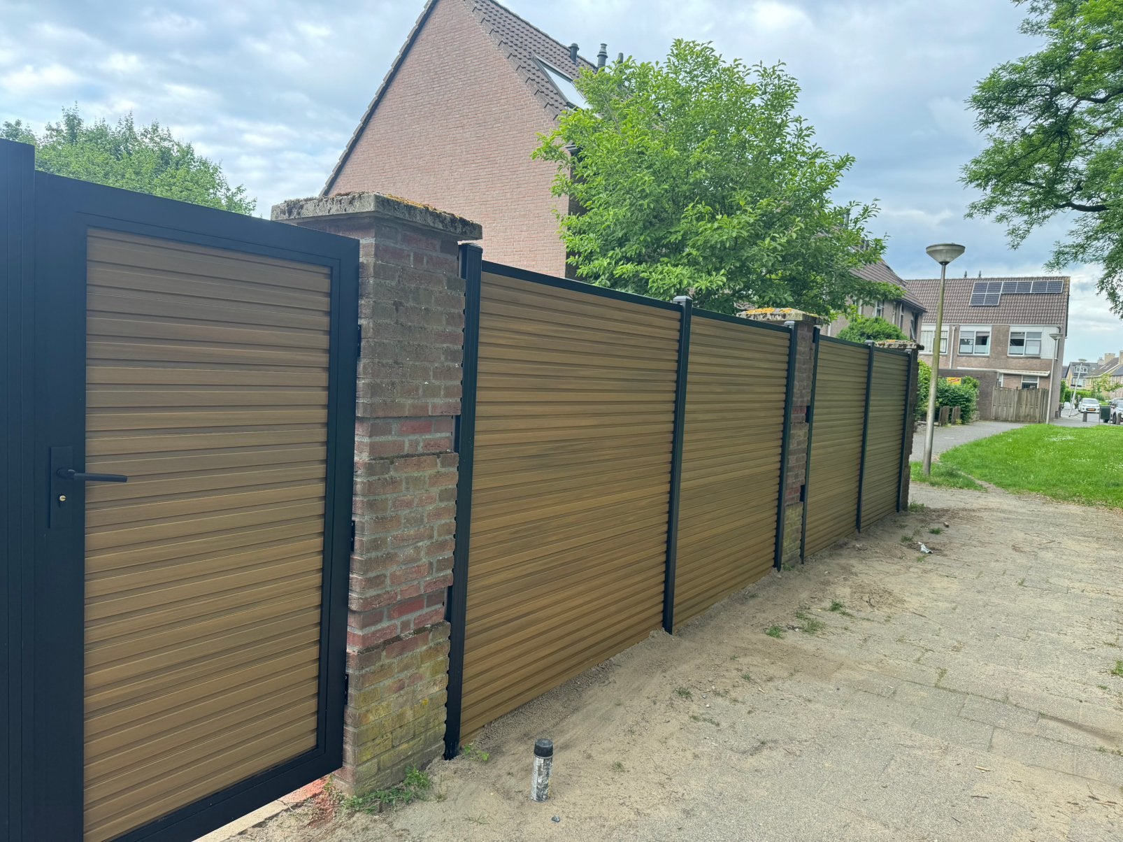 Composiet schutting - Rhombus model, Tuin en Terras, Schuttingen, Ophalen, 1 tot 2 meter, 6 meter of meer, Nieuw