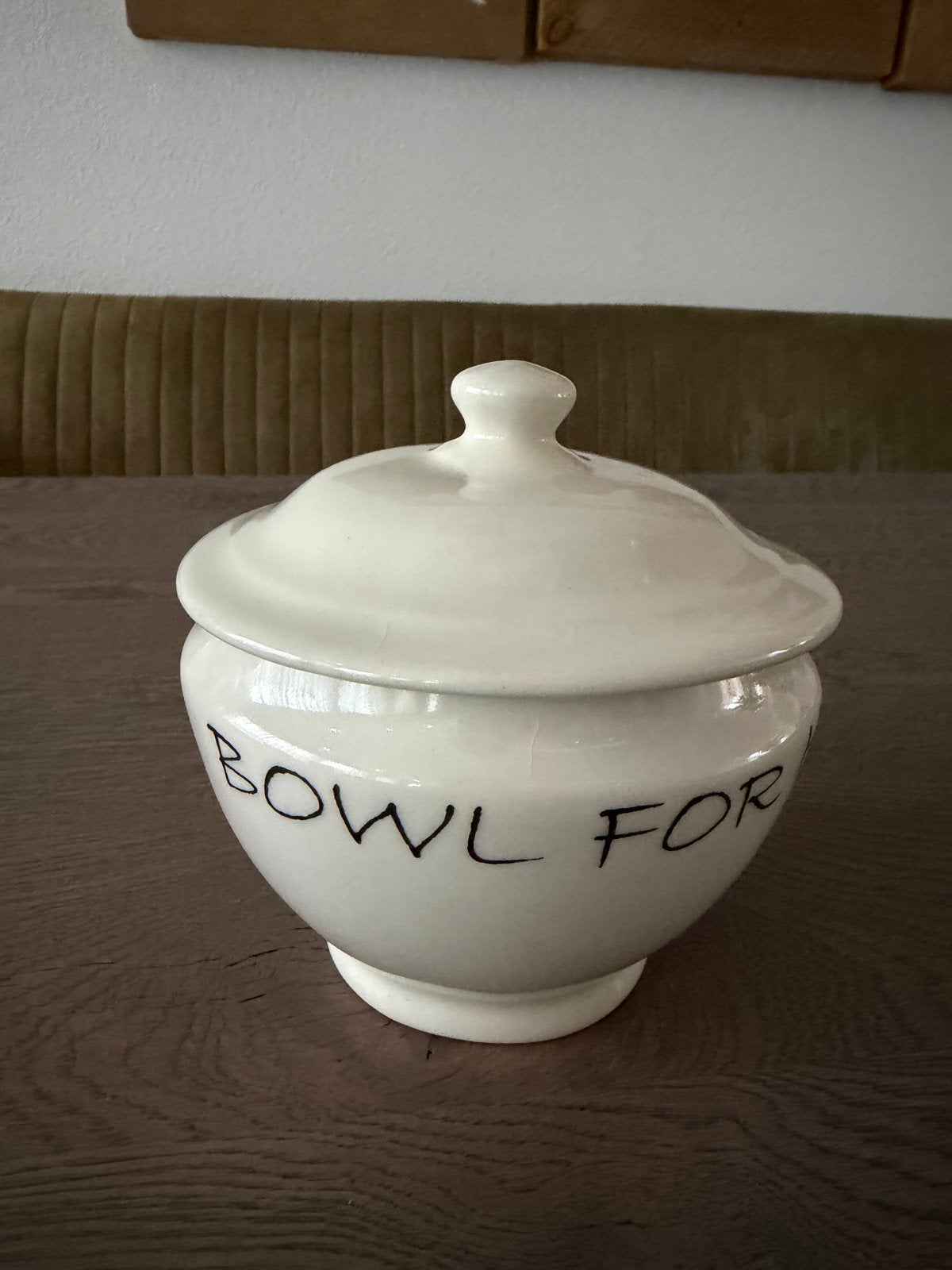 Riviera Maison soepterrine met deksel - 'Bowl for Hot Soup', Huis en Inrichting, Overige merken, Overige typen, Vintage, Ophalen of Verzenden