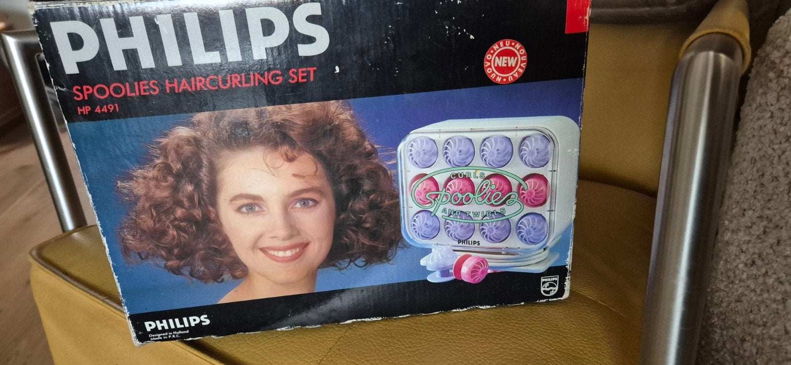 Philips Spoolies Curls and Twirls krulset, Ophalen of Verzenden, Gebruikt, Krultang of Stijltang