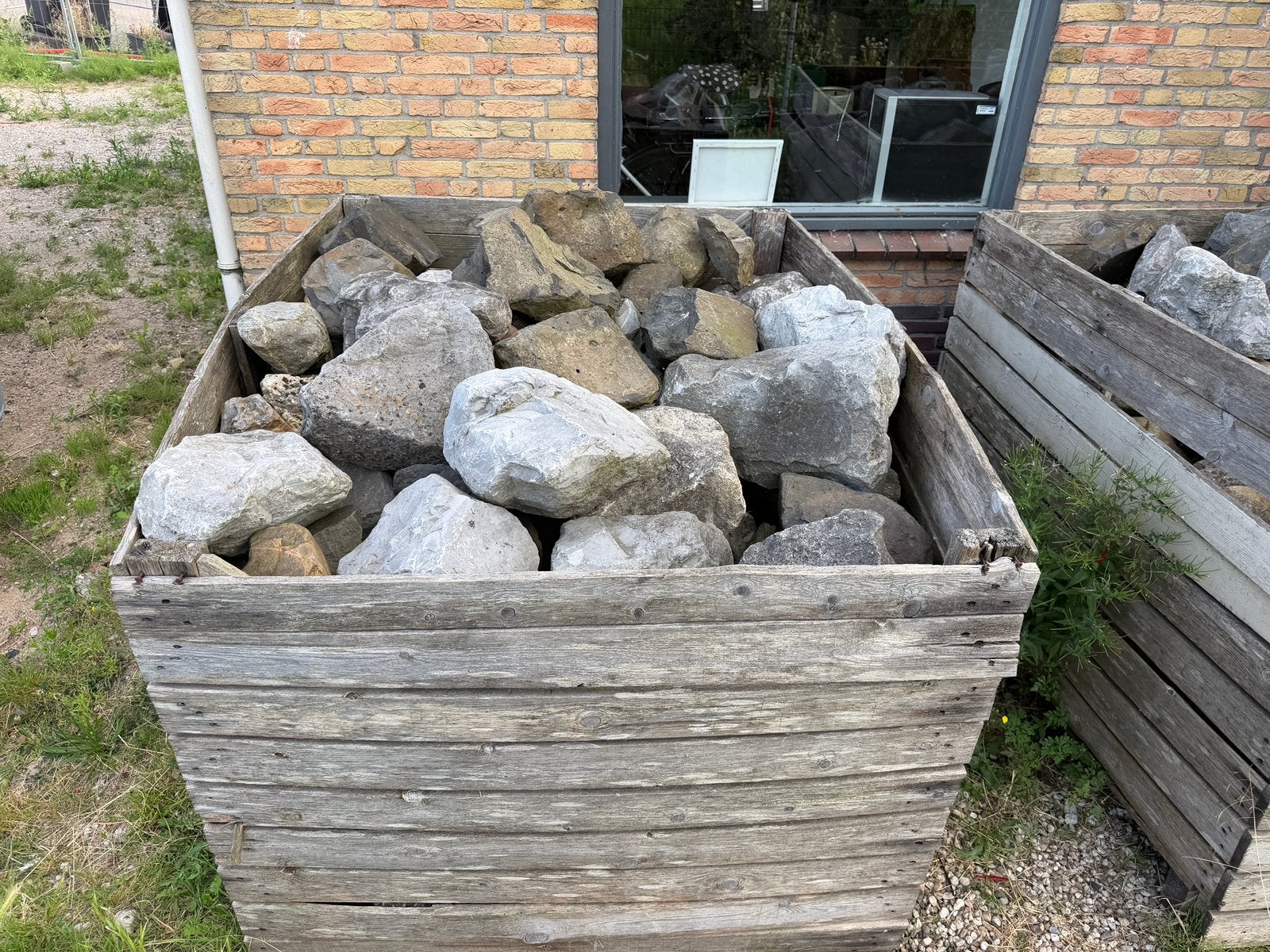 Zwerf keien ongeveer 4 kuub, Ophalen, Gebruikt