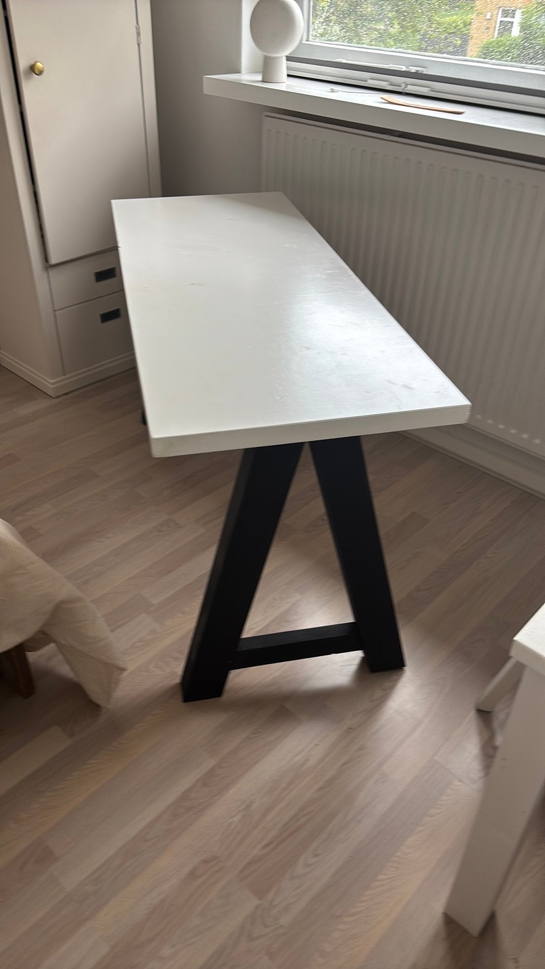Mooi degelijk Bureau, Huis en Inrichting, Bureaus, Ophalen, Hout, Wit, Overige typen