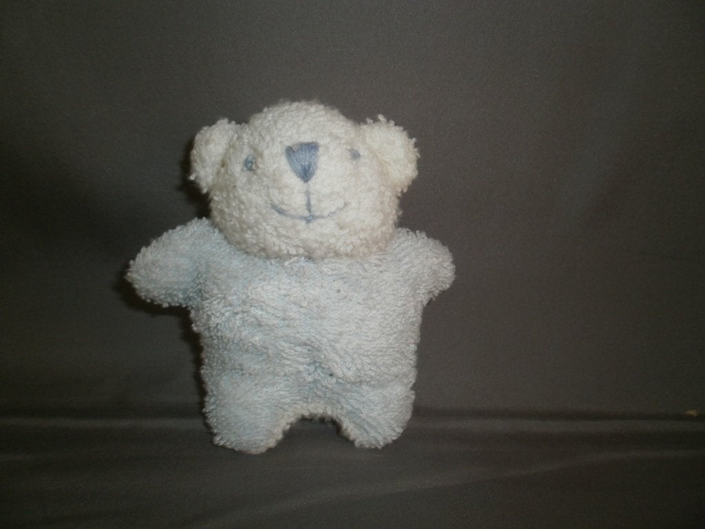 Unitoys Amsterdam beer/beertje badstof wit blauw 11 cm met, Overige merken, Beer, Blauw, Ophalen of Verzenden