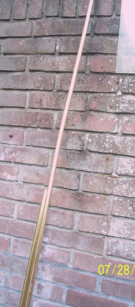 koperen gordijnroes, Antiek en Kunst, Ophalen, Koper