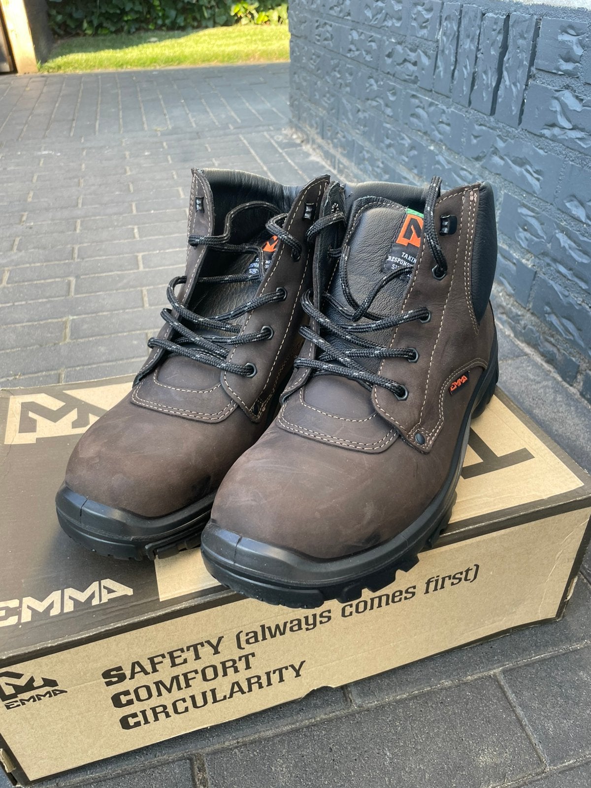 Emma veiligheidsschoen Zandvoort S3, maat 43, nieuw, Bruin, Nieuw, Ophalen of Verzenden, Werkschoenen