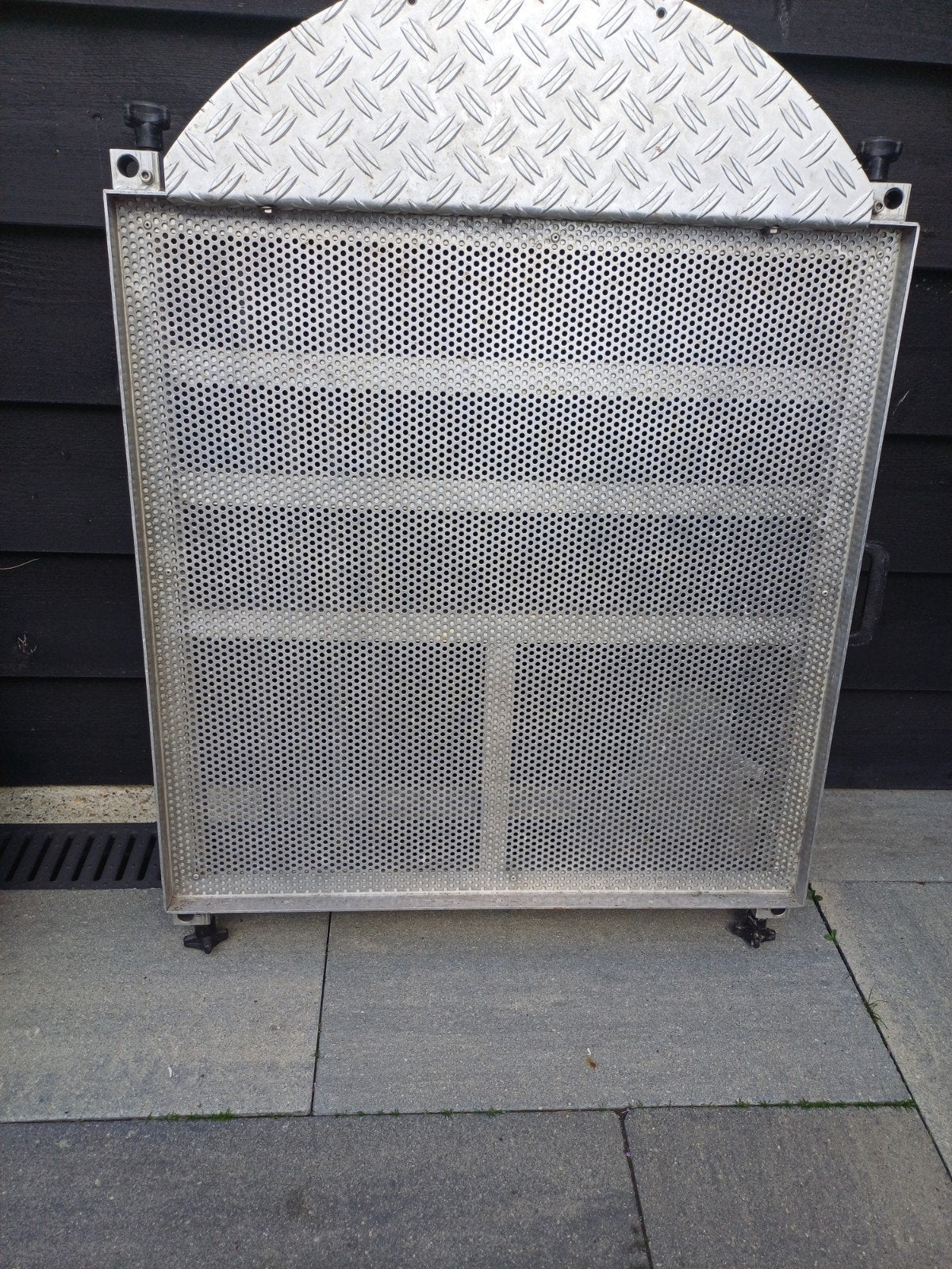 vlonder aluminium  70/70cm, Ophalen, Gebruikt, Complete set