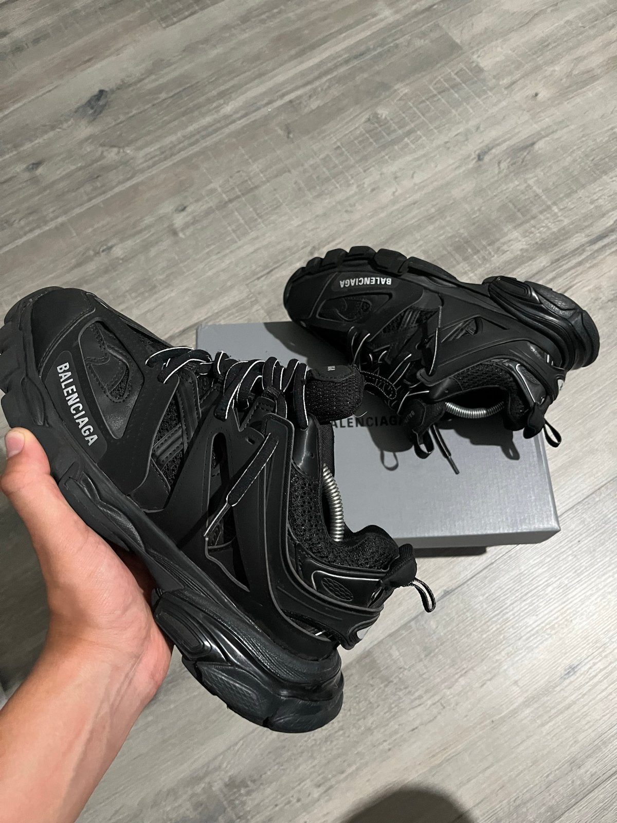 Balenciaga Track Sneakers Zwart Maat 41 met tasje, Zwart, Nieuw, Ophalen of Verzenden, Sneakers of Gympen