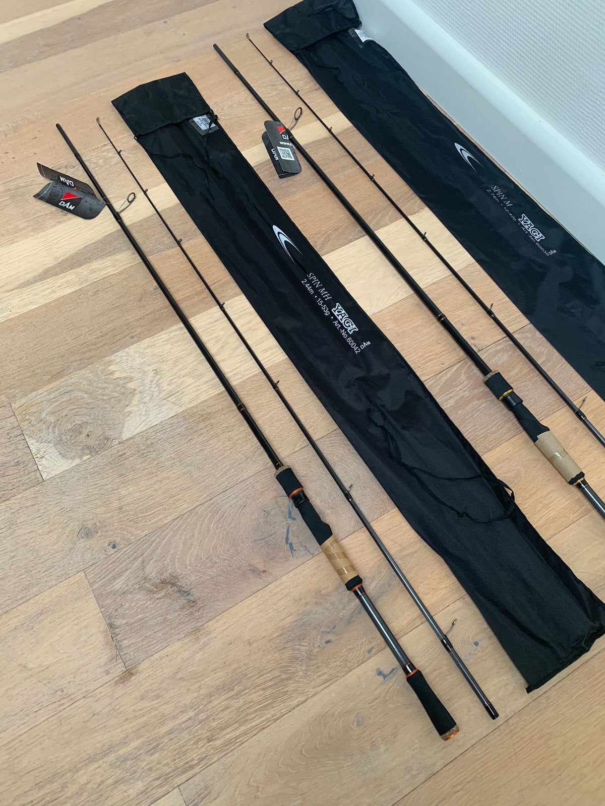 Nieuwe Dam Yagi spinhengels, 2.40m 15-53 gr & 2.70m 12-42 gr, Dam, Werphengel, Nieuw, Ophalen of Verzenden