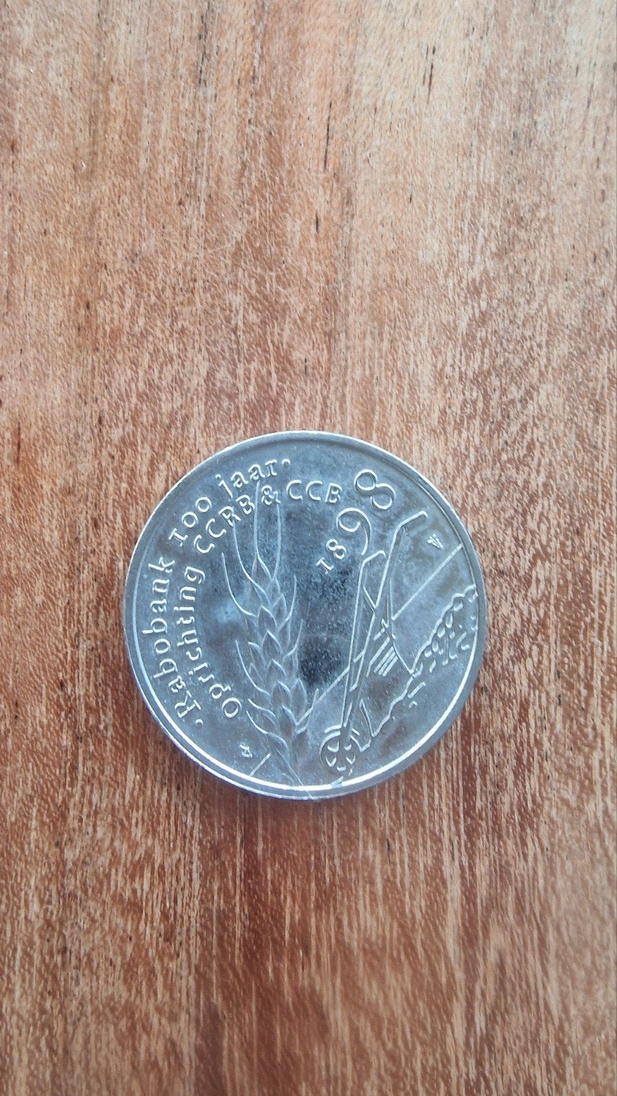Herdenkingsmunt Koningin Wilhelmina Rabobank 100 jaar, Ophalen of Verzenden, Koningin Wilhelmina, Overige waardes, Losse munt