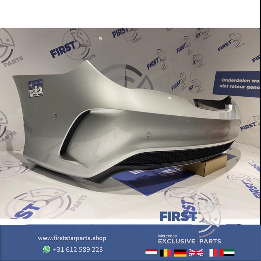 W117 CLA AMG ACHTERBUMPER COMPLEET ZILVER GRIJS Mercedes C11, Gebruikt, -, Voor, Ophalen of Verzenden
