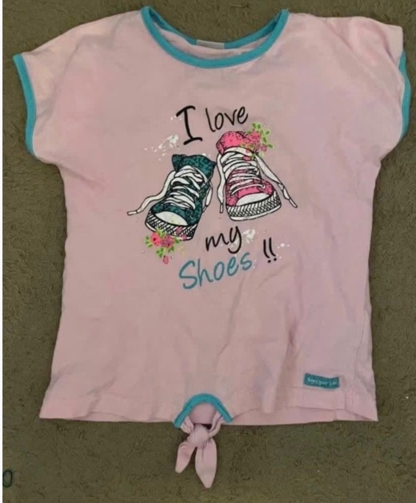 roze shirt in maat 128 Blue Seven, Kinderen en Baby's, Kinderkleding | Maat 128, Ophalen, Zo goed als nieuw, Meisje, Shirt of Longsleeve