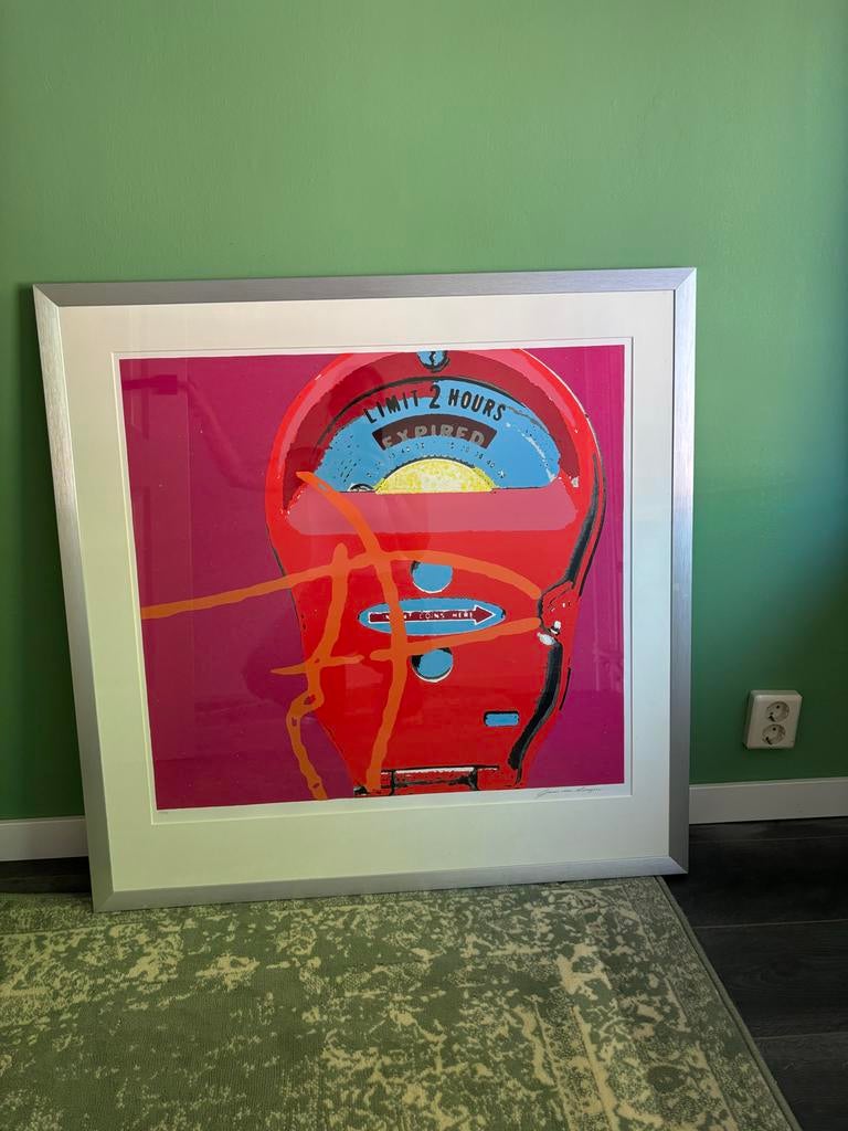 Guus van Dingen - Parkeermeter (90x90 cm), Ophalen