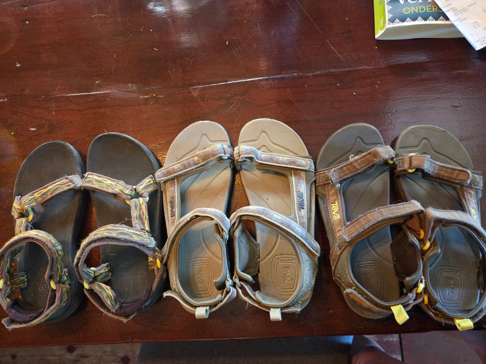 teva sandalen 3 paar; 2 x maat 37, 1 x maat 38, Ophalen of Verzenden