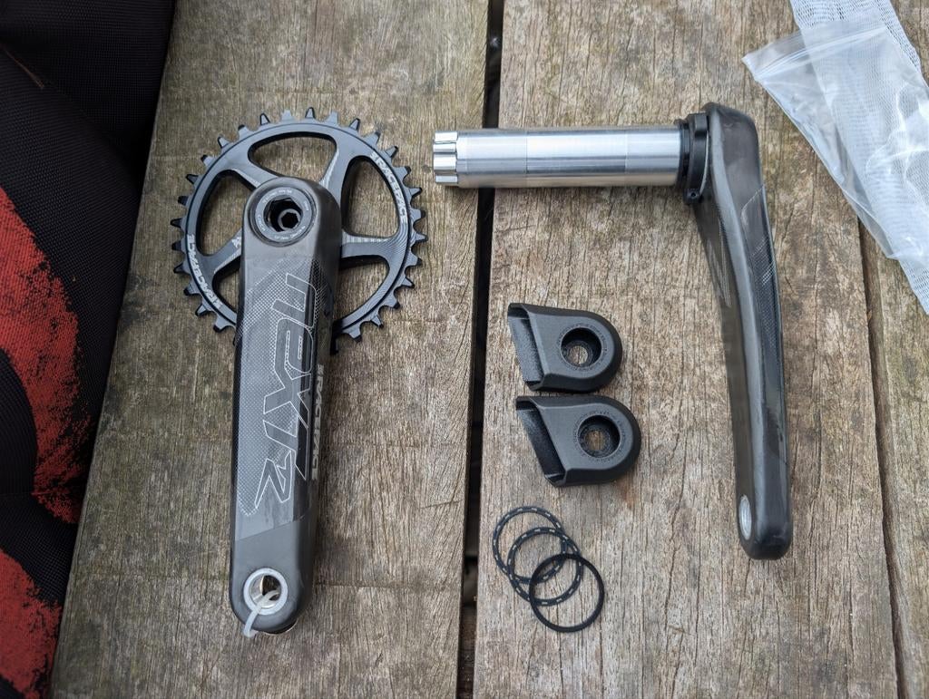 Raceface Next R crankset trapstel carbon nieuw, Crankstel of Pedalen, Gravelbike, Nieuw, Raceface