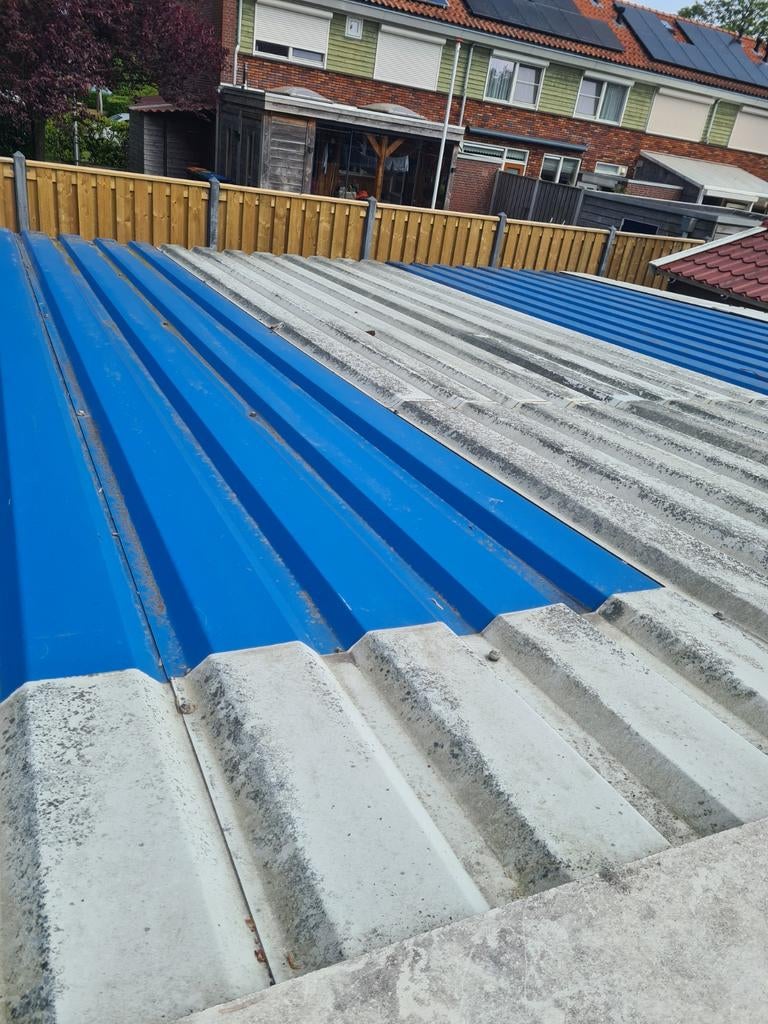 Dakplaten metaal damwandprofiel on_ en gebruikt ca 60 m2, Ophalen