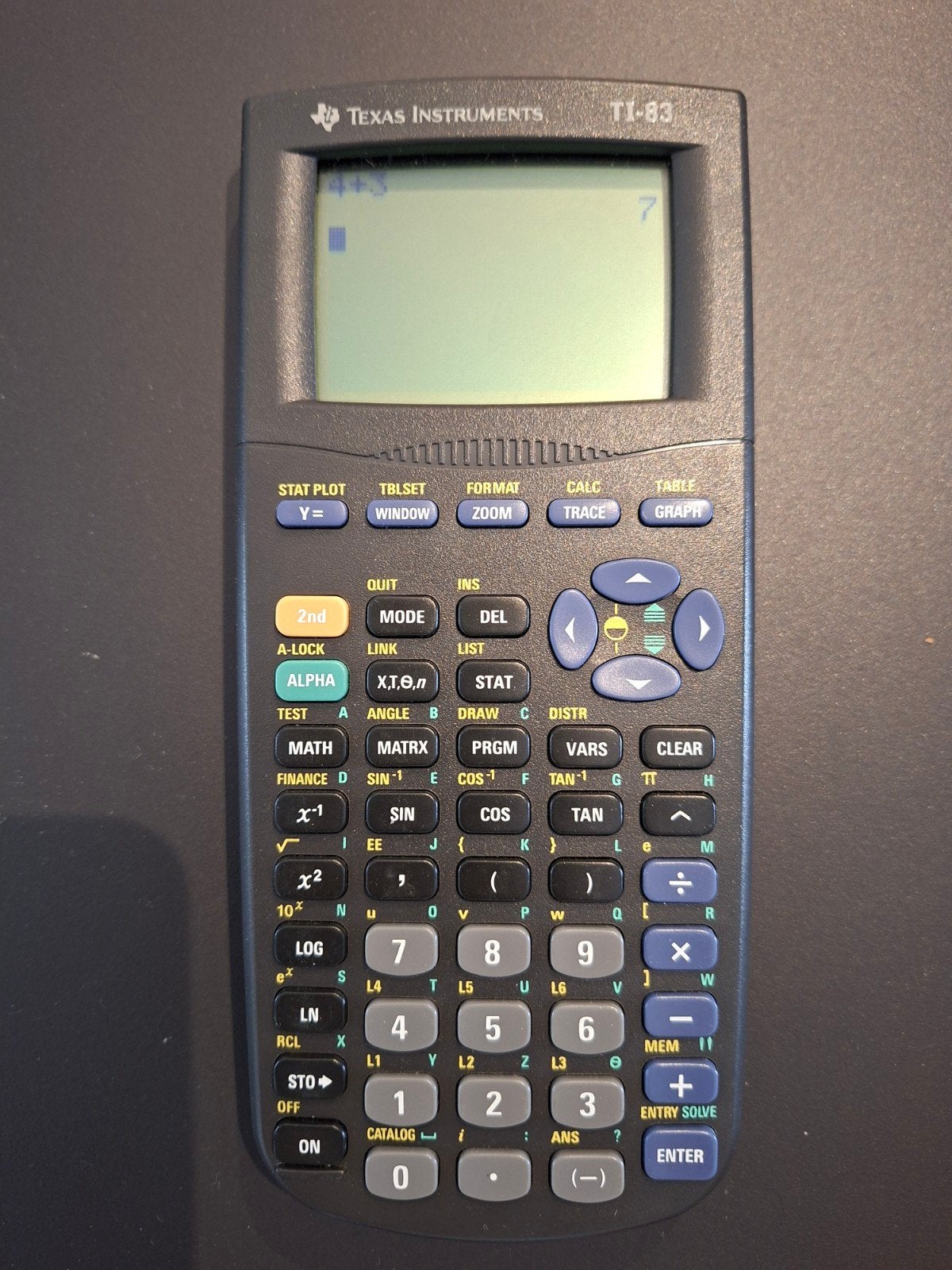 Grafische rekenmachine Texas Instruments TI-83, Ophalen of Verzenden, Grafische rekenmachine, Gebruikt