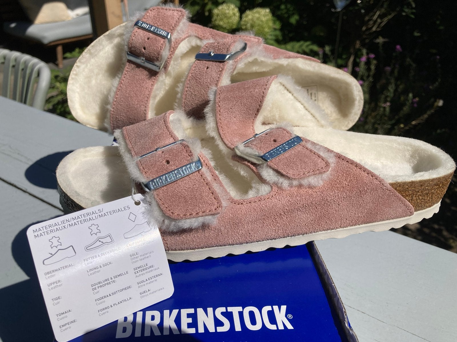 Birkenstock Arizona Shearling Roze Slippers Maat 41, Kleding | Dames, Schoenen, Ophalen of Verzenden, Nieuw, Roze, Slippers