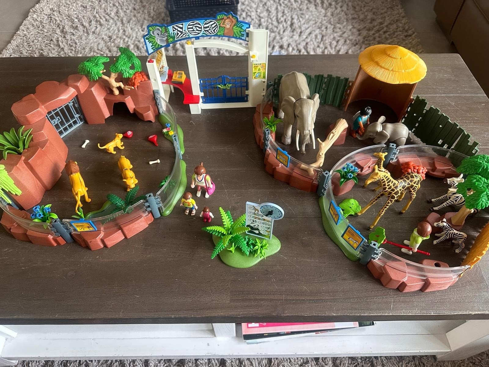 Playmobil 4850 Zoo Dierenpark met veel dieren en figuren, Ophalen, Gebruikt