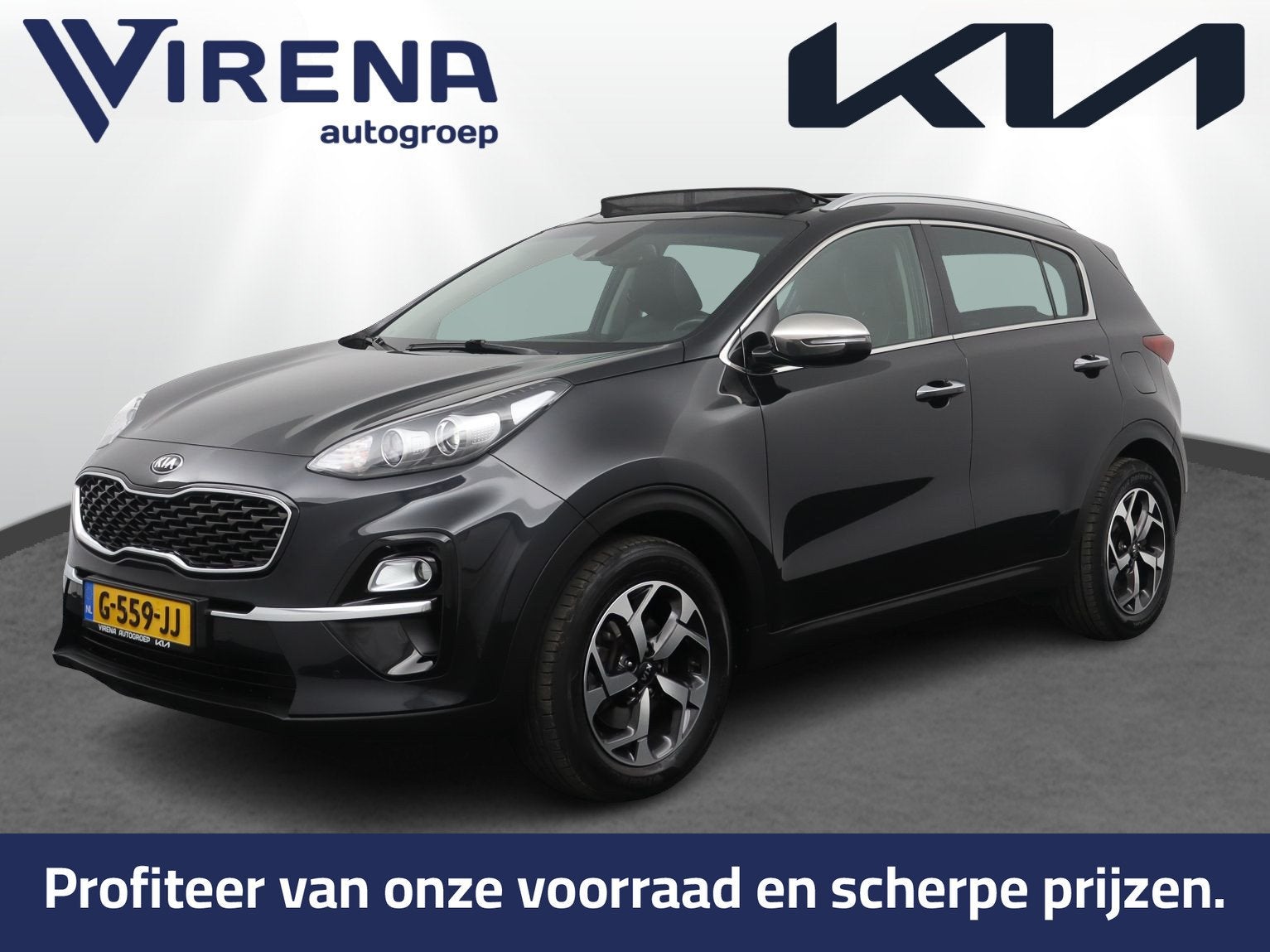Kia Sportage 1.6 T-GDI DynamicPlusLine Automaat - Schuif-/ka, 12 maanden, 15 km/l, Gebruikt, 4 cilinders