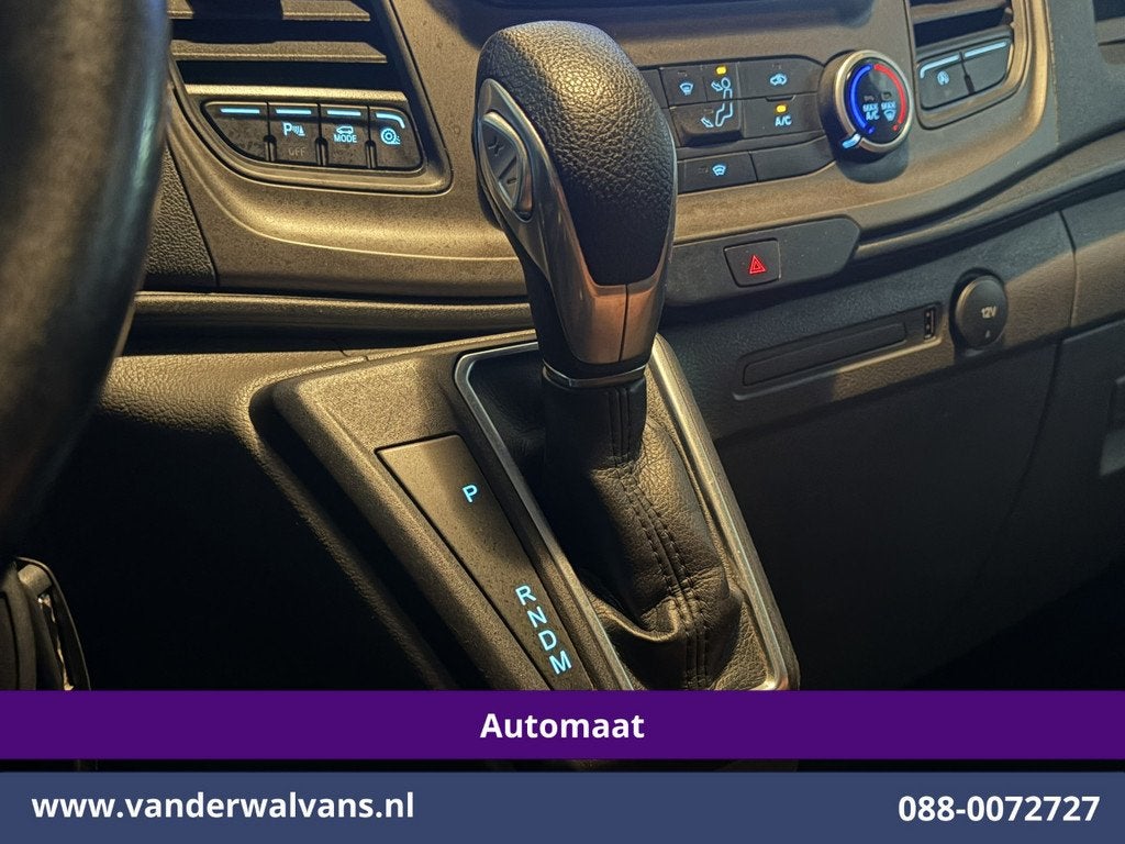 Ford Transit Custom 2.0 TDCI 131pk Automaat L2H1 Euro6 Airco, Auto's, Bestelauto's, Stof, 4 cilinders, Wit, Bedrijf