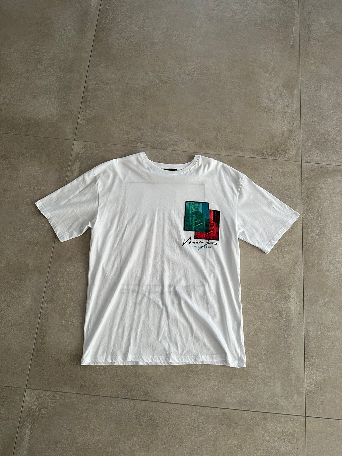 Vincent van Gogh T shirt, Ophalen, Zo goed als nieuw, Wit