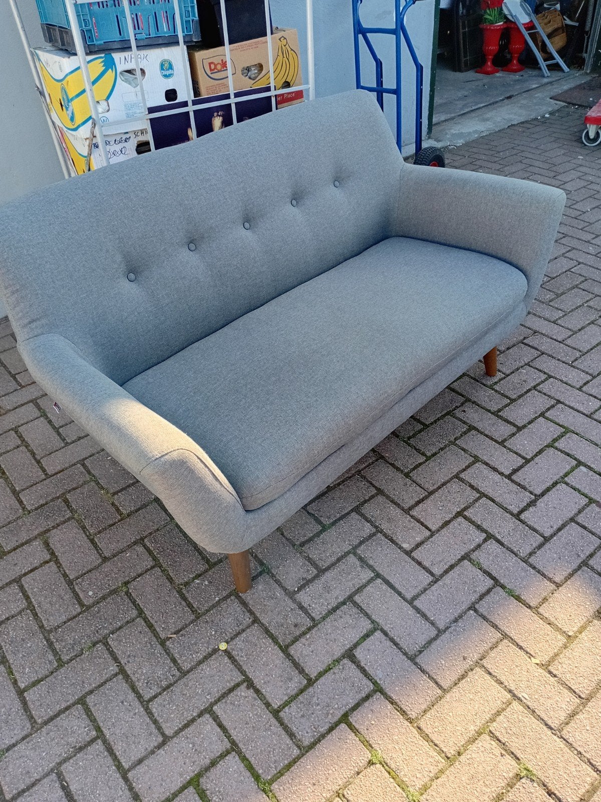 Prachtig 2,5-zits bankje - Zo goed als nieuw, Ophalen, 150 tot 200 cm, Driepersoons, 75 tot 100 cm
