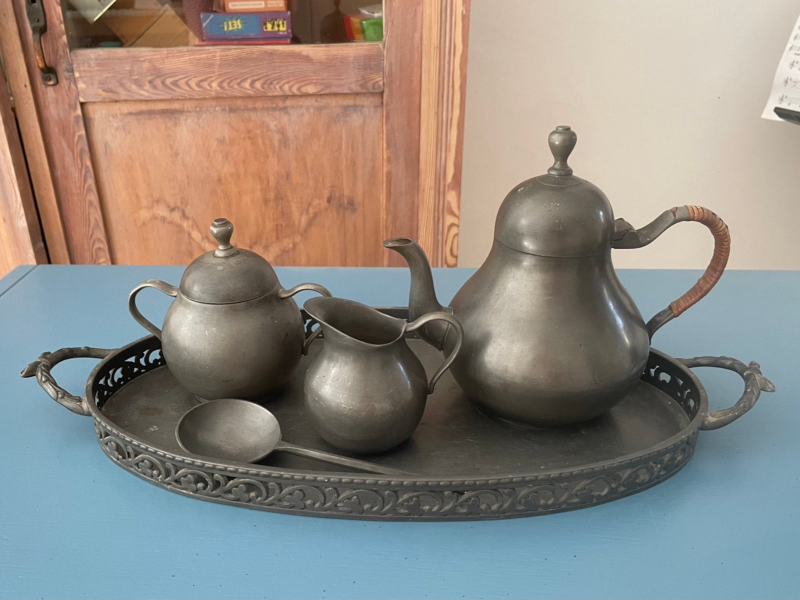 Tinnen set, Ophalen of Verzenden