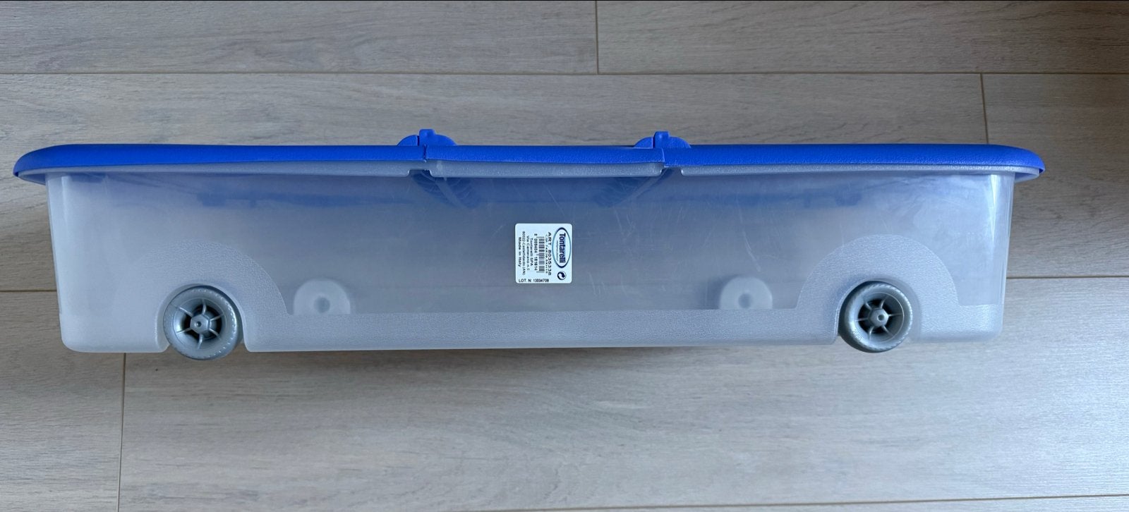 Tontarelli Opbergdoos met wielen - 74x39,5x15H, Ophalen, Gebruikt, 50 tot 100 cm, 5 – 50