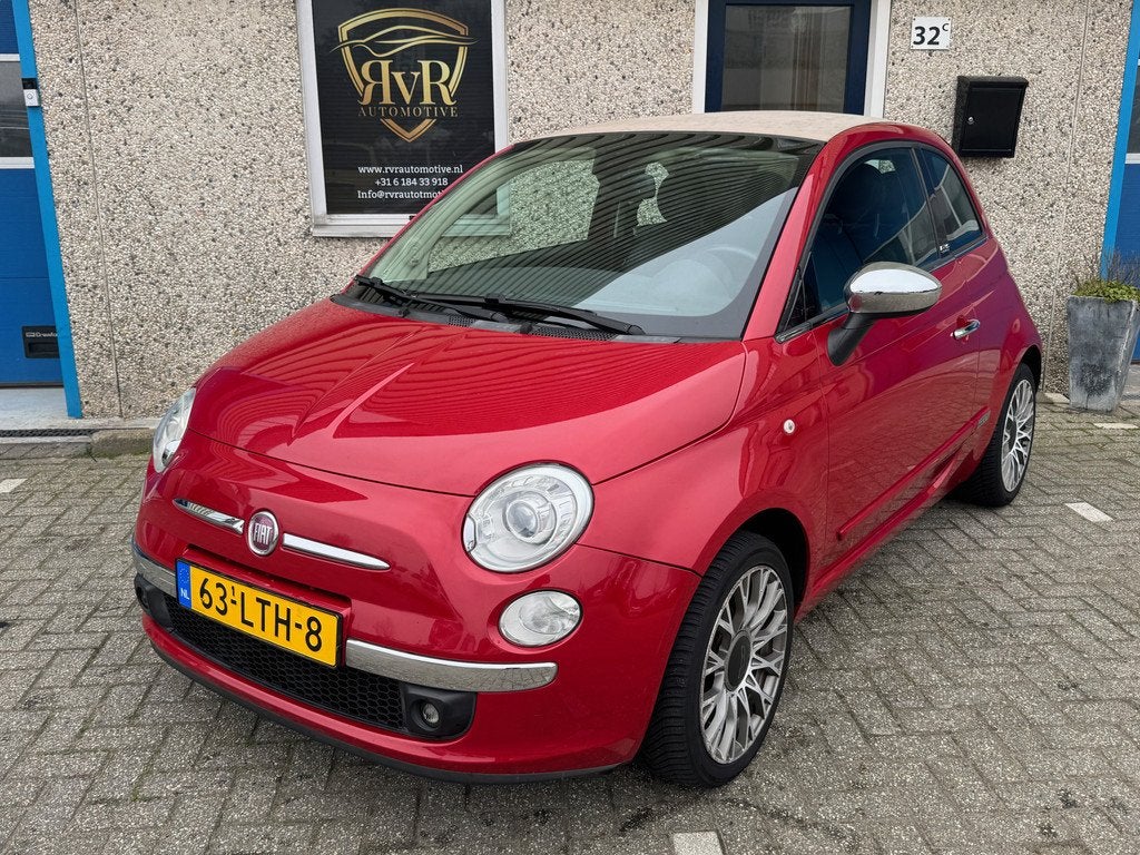 Fiat 500C 1.2 AUT LEDER XENON CLIMATE UNIEK VOL OPTIES NWE K, Auto's, Fiat, Euro 5, Gebruikt, 1242 cc, 4 cilinders