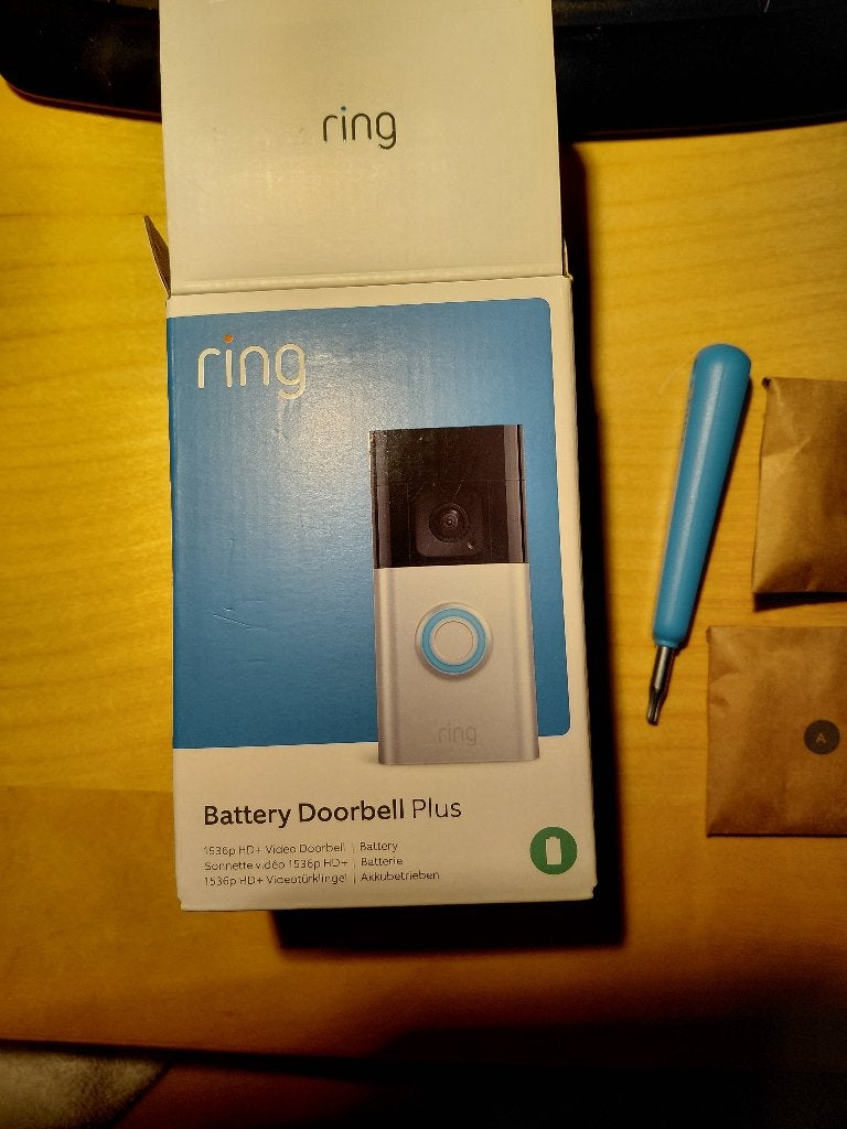 Ring Battery Doorbell Plus Nieuw in doos, Ophalen of Verzenden, Bewegingsdetectiesensor, Nieuw, Draadloos