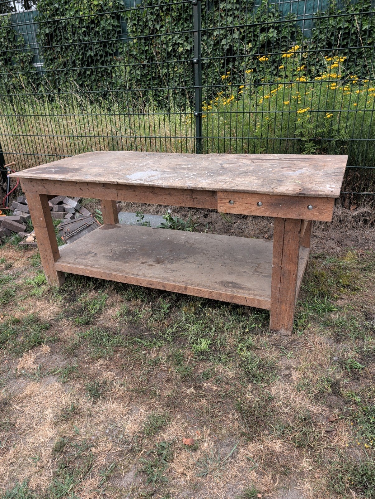 Zware werkbank te koop 190x90 cm, Ophalen, Gebruikt, 170 cm of meer
