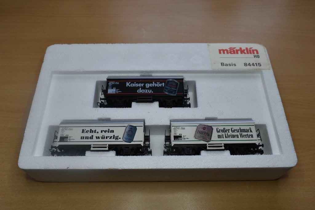 Marklin 84415 set  bierwagons, Wisselstroom, Wagon, Ophalen of Verzenden, Zo goed als nieuw