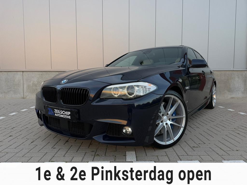 BMW 5-serie 535 Xdrive M-Sport|High Executive|Schuifdak|Memo, Automaat, Beige, 2000 kg, Blauw