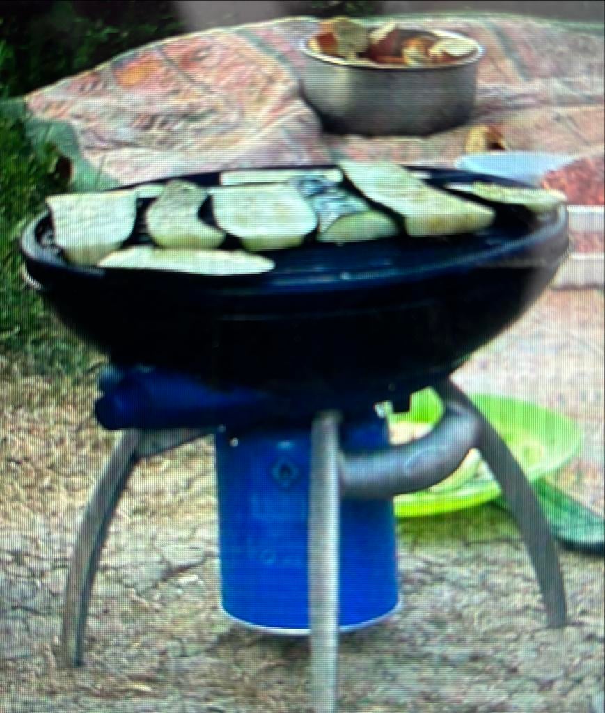 Campingaz Party Grill 200 - Compacte Gasbarbecue, Ophalen of Verzenden, Gebruikt, Met accessoires