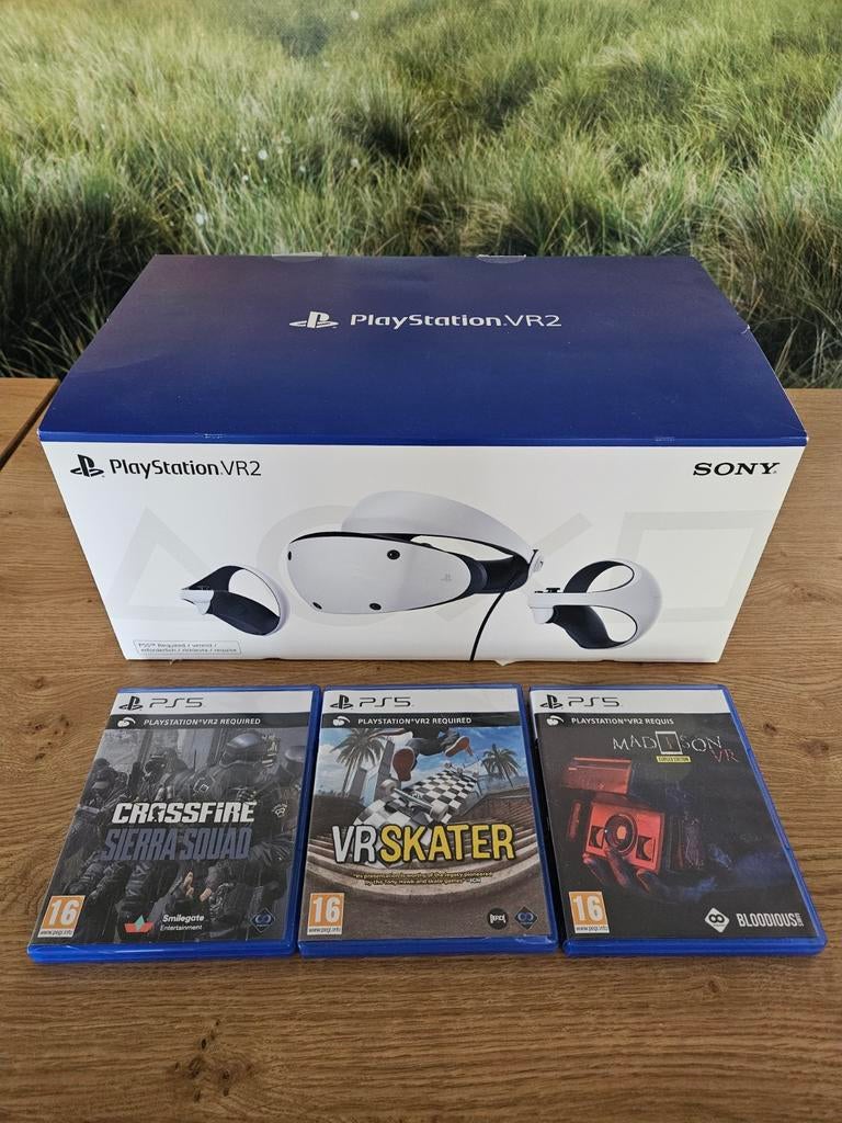 PlayStation VR2 + 3 games - zo goed als nieuw, Ophalen, Zo goed als nieuw, VR-bril, Sony PlayStation