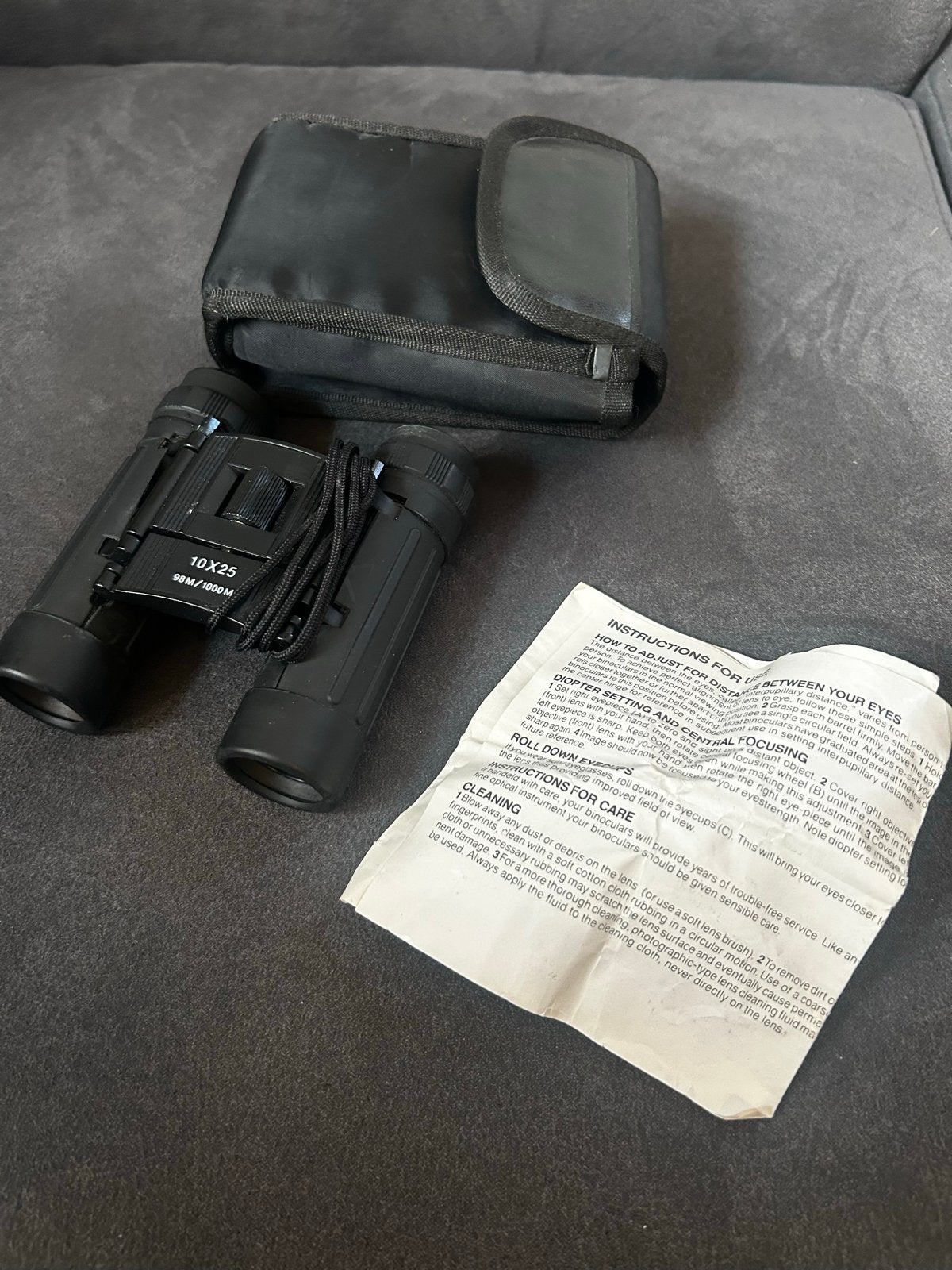 Compacte Verrekijker 10x25 met tasje, Gebruikt, Dakkant (recht), Ophalen of Verzenden, 8 tot 12x