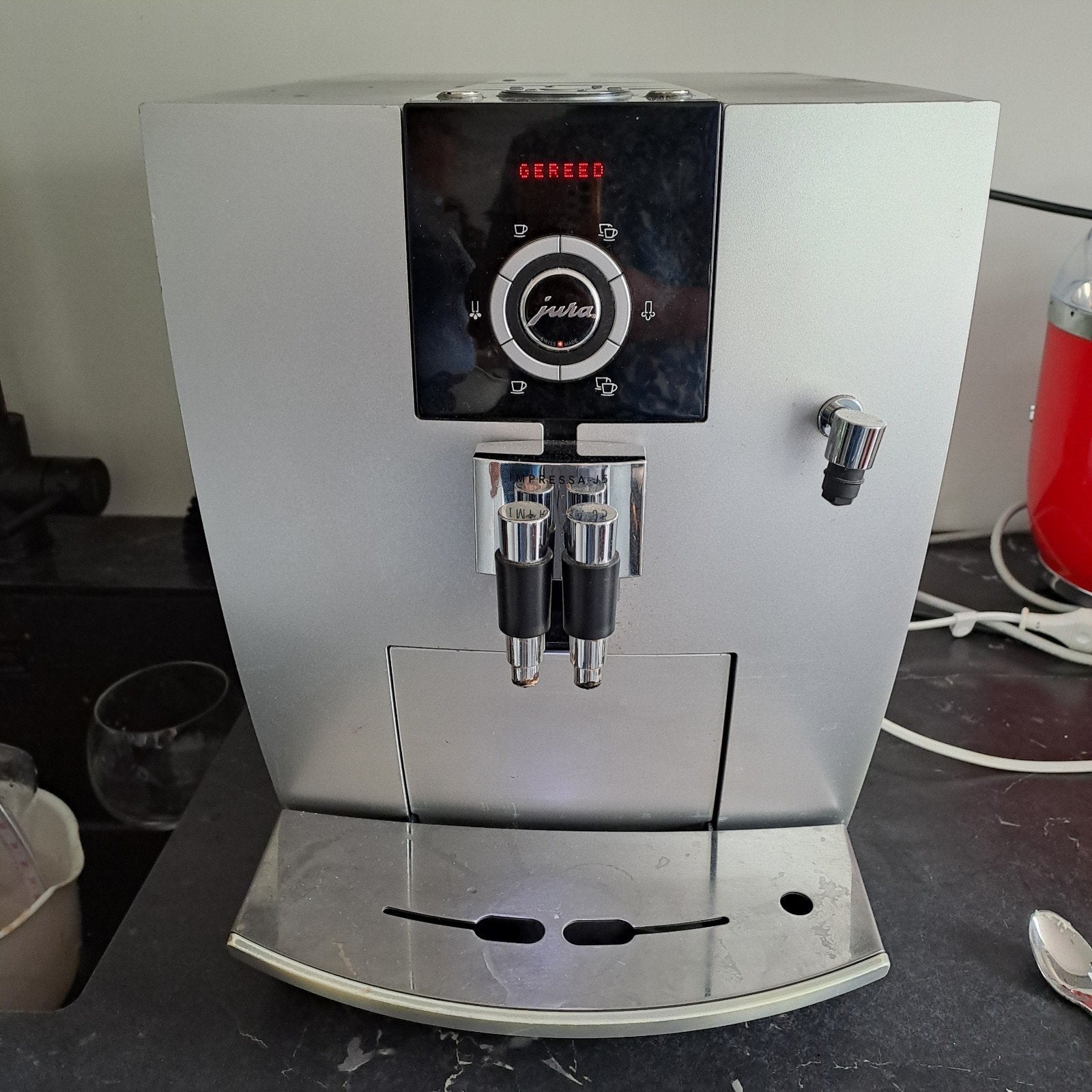 Jura Impressa J5 uit 2015 koffieautomaat, 10 kopjes of meer, Ophalen of Verzenden, Koffiemachine
