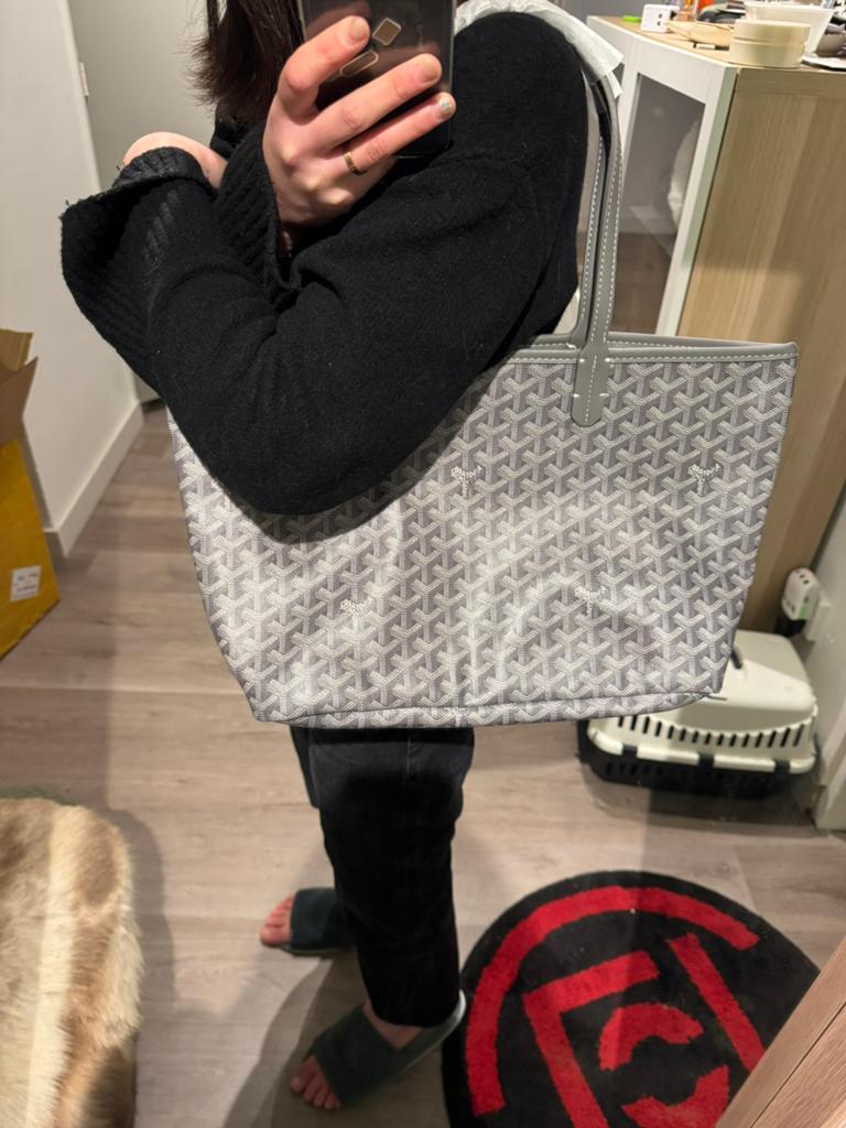 Goyard Bag Grey Medium Canvas Tote Bag, Sieraden, Tassen en Uiterlijk, Tassen | Damestassen, Ophalen of Verzenden, Nieuw, Grijs