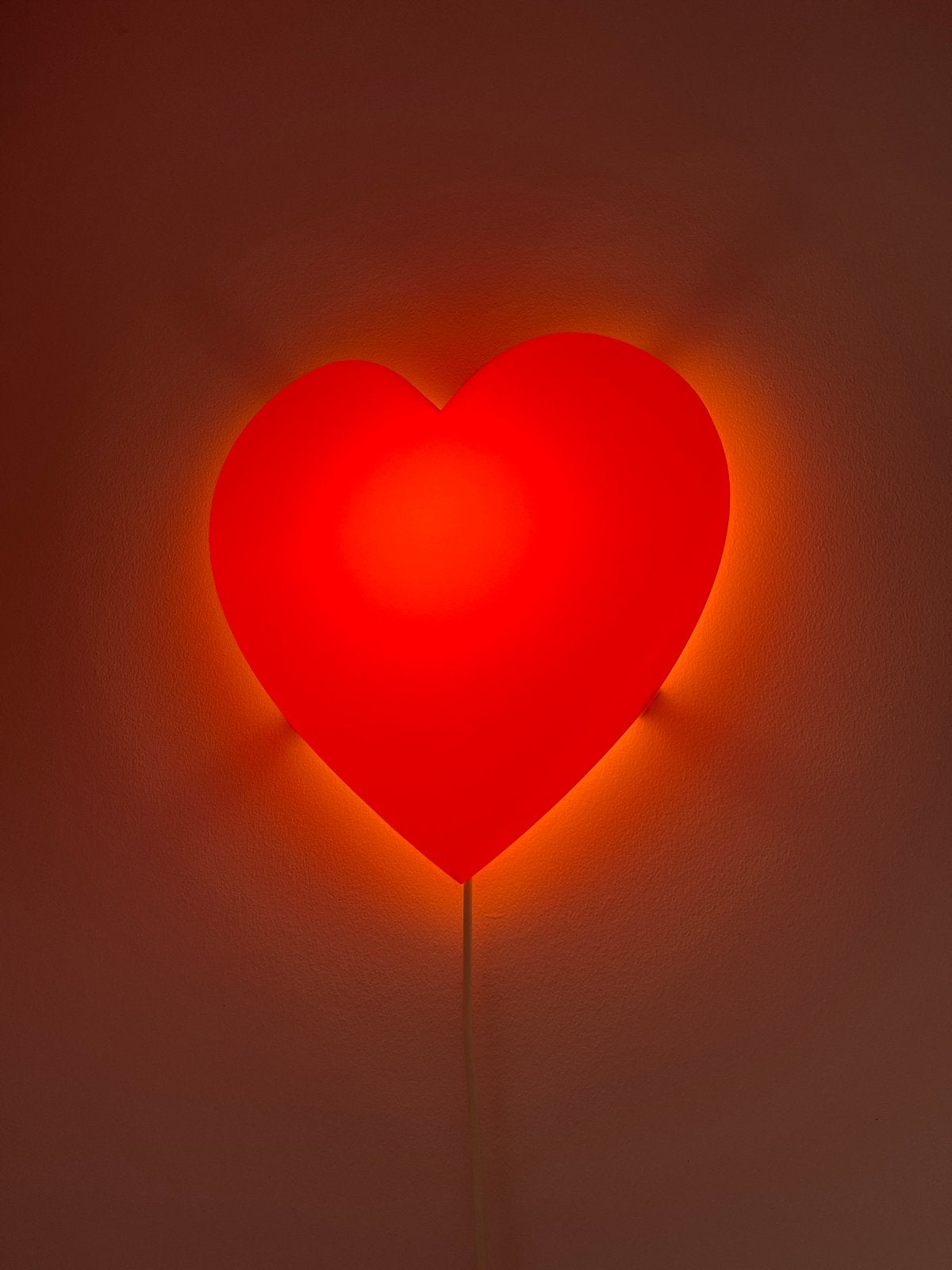 IKEA Hartvormige Kinderkamerlamp - Roze, Met schakelaar, Gebruikt, Kunststof, Roze