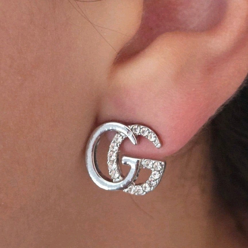 Gucci oorbellen zilver stainless steel, Overige materialen, Nieuw, Ophalen of Verzenden, Knopjes of Stekers