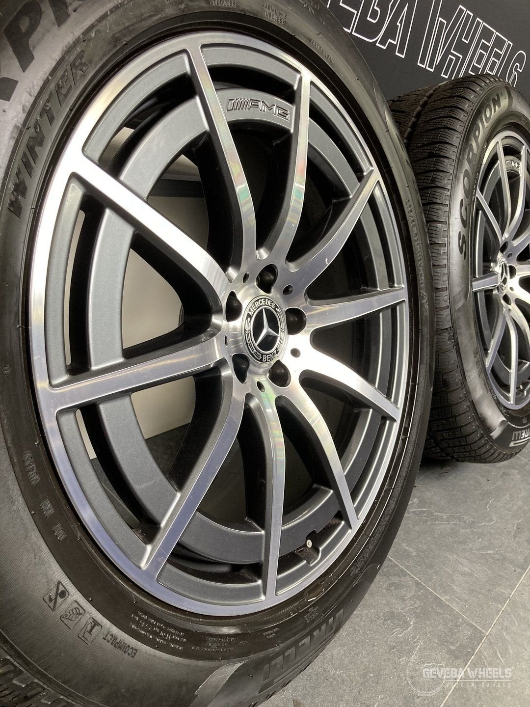21” originele Mercedes GLS / GLS63 AMG velgen + winterbanden, Gebruikt, -, 275 mm, -